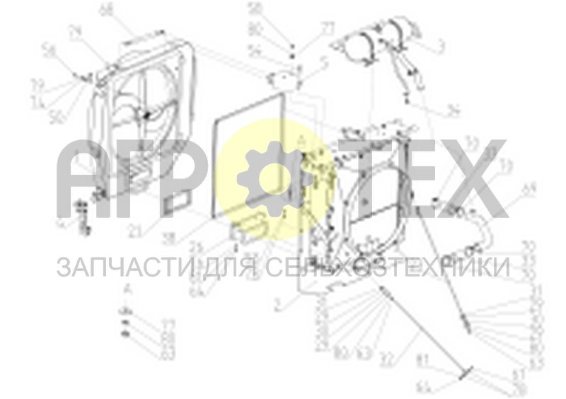 Система охлаждения (S320.05.03.000Ф) (№33 на схеме)